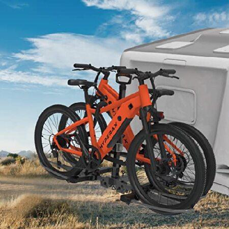 HYPERAX 2023年モデル ボルト RV承認 ヒッチマウント 2 E バイクラックキャリア RV キャンパー モーターホーム トレーラー ヒキガエル 2インチ牽引ヒッチレシーの画像