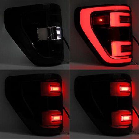 Astra Depot Compatible with 2021 Ford F-150 XLT Driver Passenger Side Tail Light Sequential Turn Signal Reverse Driving Lampの画像