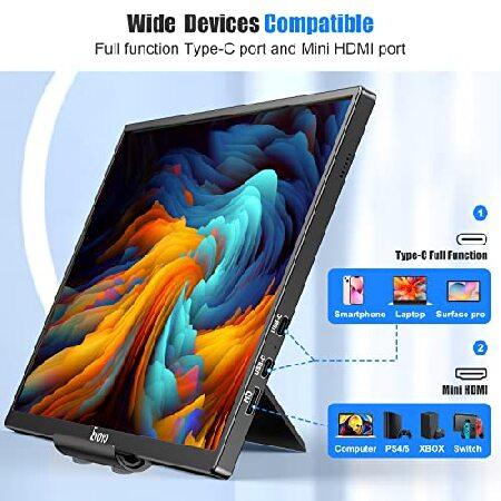 Eyoyo Portable Monitor for Laptop, 10.5 Inch Small Monitor 1920x1280 USB C Computer Display Travel Monitor with HDMI, External Monitor for PC Phone Xb｜rest｜04