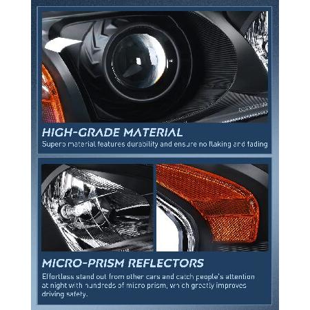 Nilight ヘッドライトアセンブリ 2013 2014 2015 Altima 4ドア セダン アドバンスベース 専用 SL S SV Sense セダン 4ドア 交換用ヘッドランプ クリアプロジェクの画像