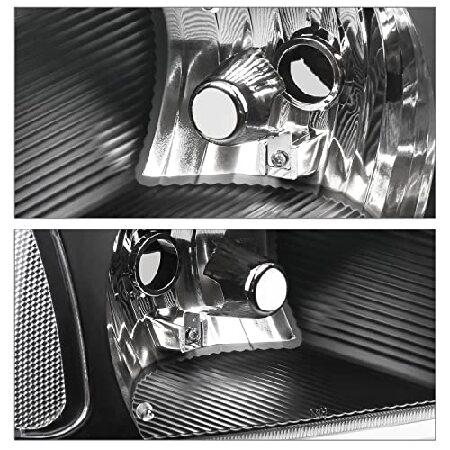 M-AUTO OE Style Black Headlight Assembly Replacement for 99-07 GMC Sierra 1500/99-04 2500/01-07 1500 HD/2500 HD/3500 HD / 99-06 Yukon / 00-06 Yukon XLの画像