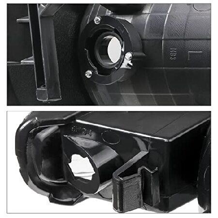 M-AUTO OE Style Black Headlight Assembly Replacement for 99-07 GMC Sierra 1500/99-04 2500/01-07 1500 HD/2500 HD/3500 HD / 99-06 Yukon / 00-06 Yukon XLの画像