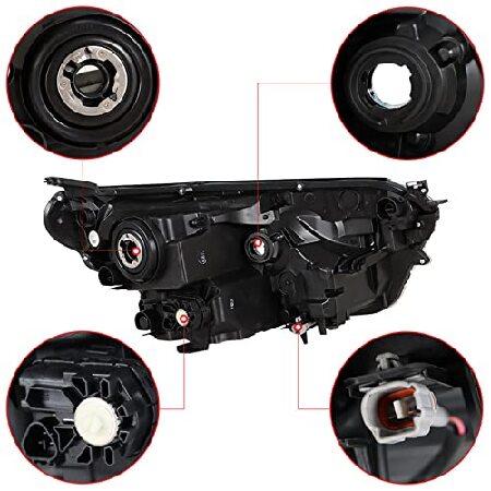 GXYWADY Headlight Assembly Replacement for 2016 2017 2018 Toyota Rav4 Left and Right Front Headlightsの画像