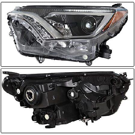 GXYWADY Headlight Assembly Replacement for 2016 2017 2018 Toyota Rav4 Left and Right Front Headlightsの画像