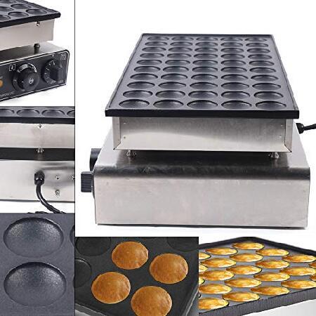 Non-Stick Waffle Maker, Mini Dutch Pancake Baker, 50PCS Mini Pancakes Maker Machine, Commercial Pancake Maker with Timer and Temperature Control for R