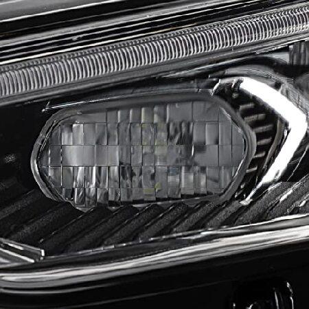 AKKON - Fits 2017-2022 Ford Fusion [Full LED] DRL Running Tube Turn Signal Projector Chrome Headlight Driver Left Sideの画像