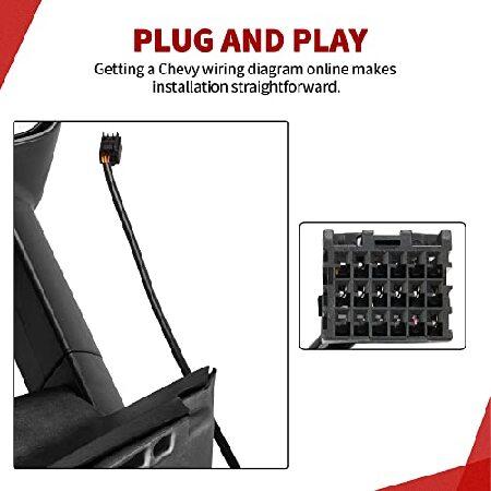 YITAMOTOR 牽引ミラー 2014-2018 シボレー シルバラード 1500 2015-2018 GMC シエラ 2500 HD / 3500 HD 牽引ミラー 電源加熱LEDウィンカーライト 伸縮式ペアセッ