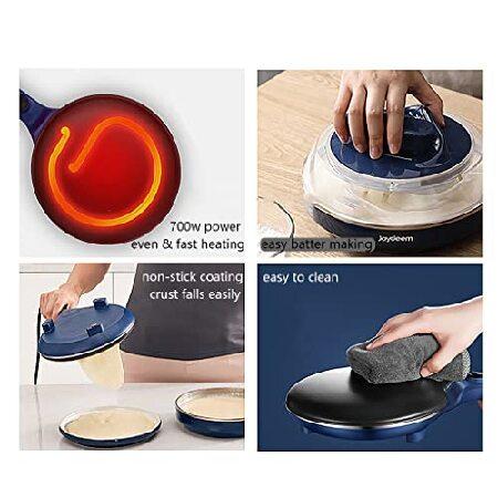 Joydeem　Electric　Crepe　Maker,　inch　Pancake　Maker　Machine　With　Handle,　Control　Temperature　Non-Stick　Blue,　JD-9401B