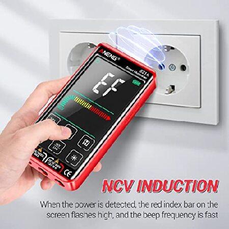 Digital Multimeter Tester Smart Touch TRMS Auto-Ranging 9999Counts Rechargeable anti-burning Ohm Amp VoltMeter With NCV,DC/AC Current,Voltage,Re 【アトムメディカル】