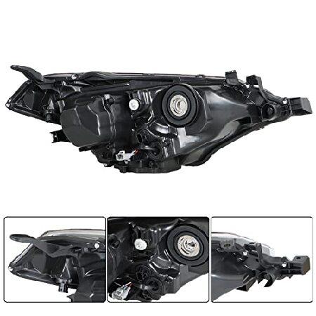 SEBLAFF Left ＆ Right Side Halogen Headlight Assembly Replacement for 2014 2015 2016 Corolla Headlight Pair Driver Passenger Headlampsの画像