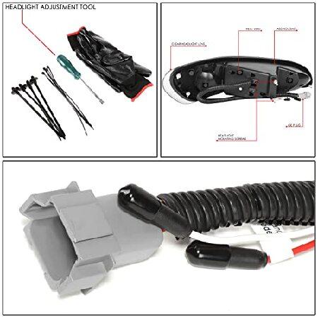 DNA MOTORING HL-HAY-031-BK Pair of C-Halo Projector Switchback LED Headlights Compatible with 08-19 Peterbilt 325 / 05-20 Peterbilt 330 / 05-10 Peterb_5