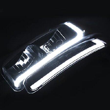 M-AUTO 4PC Switchback LED DRL Strip Headlights + Bumper Lamps Compatible with 99-07 GMC Sierra 1500/99-04 2500/01-07 1500 HD/2500 HD/3500 HD/99-06 Yuk_5