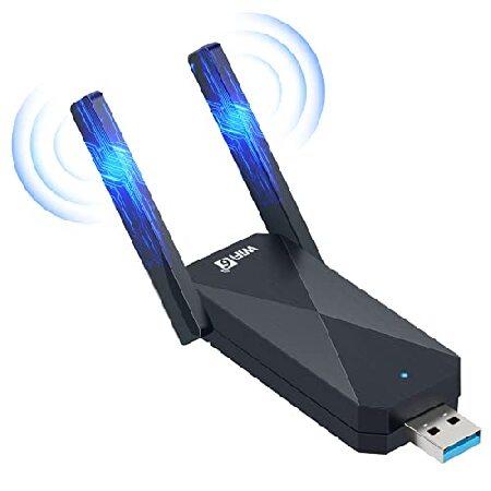 en gang Melankoli lukker USB WiFi 6 Adapter for PC, AX1800 USB3.0 Wireless WiFi Adapter for Desktop  PC with 5G/2.4G High Gain Antenna, Drive Free 1800Mbps Dual Band WiFi Dongl  :B0BD63Z8FT:Rean STORE - 通販 - Yahoo!ショッピング