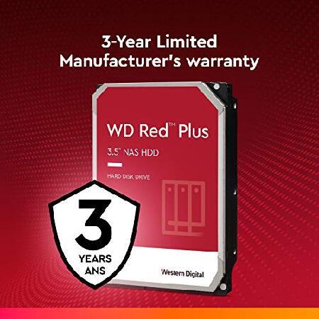 Western Digital (ウエスタンデジタル) 4TB WD Red Plus NAS 内蔵型 ハードドライブ HDD - 5400RPM SATA 6Gb/秒 CMR 256MBキャッシュ 3.5インチ - WD40EFPX｜rest｜04