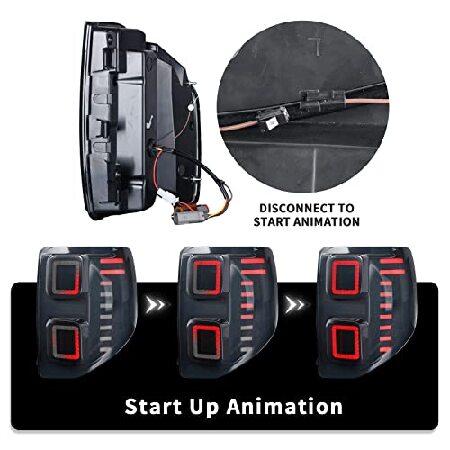 Archaic Tail Light Assembly for Ford Bronco Sport 2020-2022 w/Sequential Turn Signals/Start Up Animation Brake Reverse Light DRL,LED Tail Lampsの画像