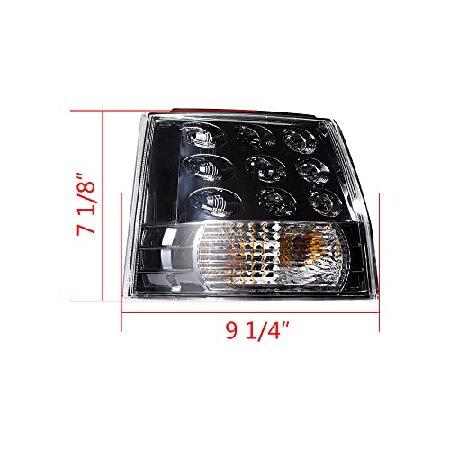Anzios Full Set LED Turn Signal Tail Light Assembly Compatible with 2007-2013 Mitsubishi Outlander EX Left Right Rear Bumperの画像