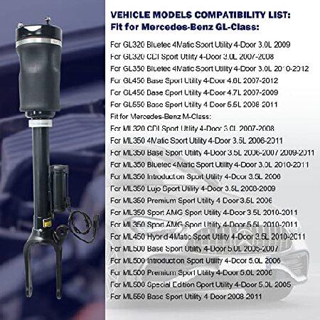 LUFASODERLING フロントエアサスペンションショック ADS付き メルセデスベンツ W164 ML320 ML350 ML450 ML500 ML550 ML63 AMG 2005-2011 X164 GL320 GL350 GL450