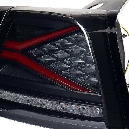 Astra Depot Smoke Lens IP67 LED Rear Bumper Brake Tail Light Reverse Turn Signal Lamps Compatible with 2017-2022 Tesla Model 3の画像