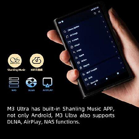 SHANLING M3 Ultra MP3/MP4 Player,Portable Hi-Res Bluetooth Audio Player,4.2inch LCD Touch Screen|MQA 16X|2.4G/5G|3500mAh| 3+32GB+2TB Scalable|Android｜rest｜05