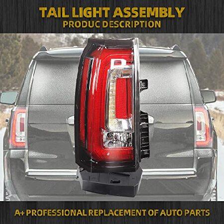 特選品 Dasbecan Left driver side tail light Tail Light Assembly Compatible with 2015-2020 GMC Yukon and Yukon XL