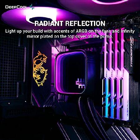 DeepCool LS520 SE液体クーラー 240mm 第4世代の二重chamberポンプ