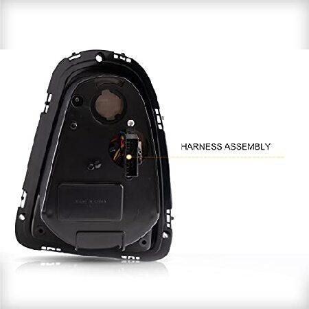 VLAND Union Jack Tail lights Assembly Fit for BMW Mini Cooper R56 R57 R58 R59 2007-2013， Rear Lamp with Dynamic Start-up DRL， Back light w/Sequential_4