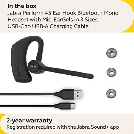 Jabra Perform 45 Ear Hook Mono Bluetooth Headset - Advanced Ultra-Noise-Cancelling Microphone, Push-to-Talk Functionality, Face2Face Mode and Discreet｜rest｜06