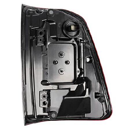 FIONE: For Dodge Ram 1500 Tail Light Assembly 2019-2022 LED Type ＆ Red Lens Chrome Interior Left Driver Side Rear Light 55112991AC 55112991AD CH28002_1