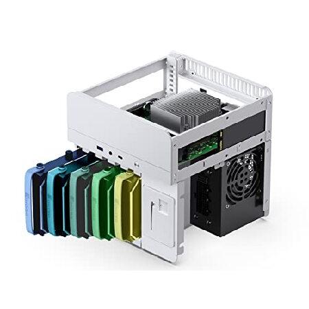 JONSBO N2 ホワイト NAS ITX ケース 5+1 ディスクベイ ミニアルミ