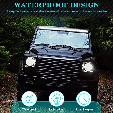 8 Pieces LED Light Bar Kit Double Row Off-Road Light Bar LED Fog Light Driving Lamp with 12 V Wiring Harness Kit LED Light for Trucks ATV UTV SUV Pickの画像