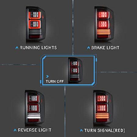 VLAND Led Tail Lights Compatible with Chevy Silverado 1500 2014-2018 2500HD/ 3500HD 2015-2018, GMC Sierra 3500HD Dually Models 2015-2019 Pickup Truckの画像