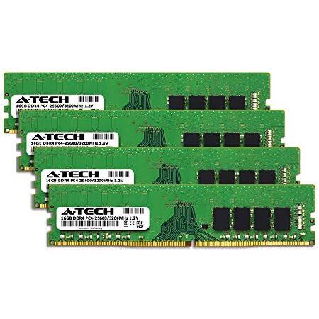 公式アウトレットストア A-Tech 64GB Kit (4x16GB) RAM Compatible for Acer Predator Orion 3000 Gaming Desktop | DDR4 3200MHz PC4-25600 DIMM 1.2V 288-Pin Non-ECC UDIMM Memory Up