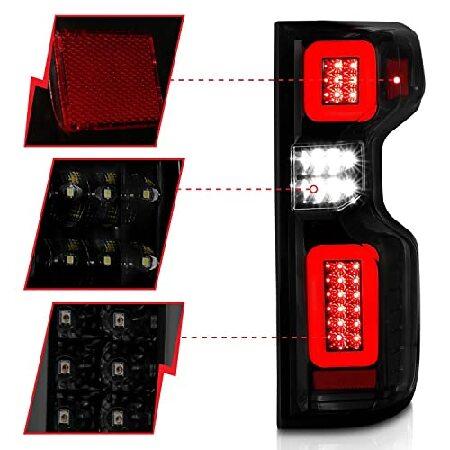 Aridex - 19-21 シボレー シルバラード フルLED テールライト ブラック ハウジング スモークレンズ G2 (Cライトバー付き) (311415)の画像
