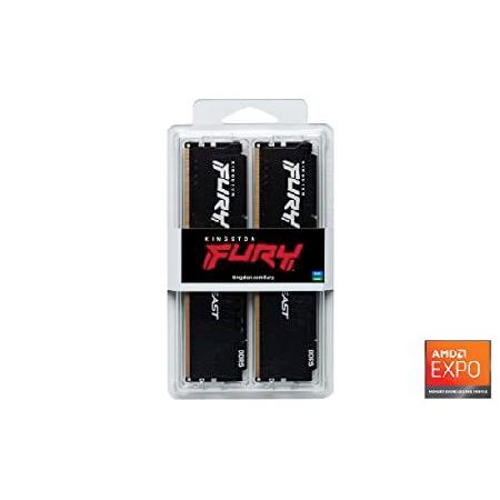 Kingston Fury Beast 64GB (2x32GB) 6000MT/s DDR5 CL36 Desktop Memory Kit of 2 | AMD Expo | Plug N Play | KF560C36BBEK2-64｜rest｜05
