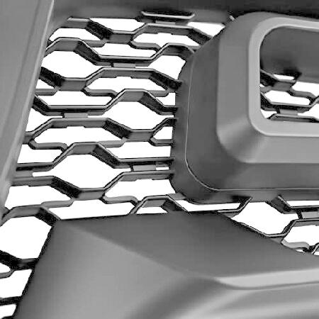 Spec-D Tuning 反逆スタイルフロントグリル アンバーLEDライト付き 2009-2012 Dodge Ram 1500に対応の画像