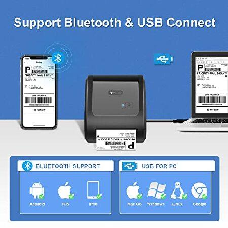 Phomemo Bluetooth Thermal Printer- D520-BT Shipping Label Printer 4x6 Printer for Small Business ＆ Packages/Barcode/Address/Postage Label， Compatible Printer