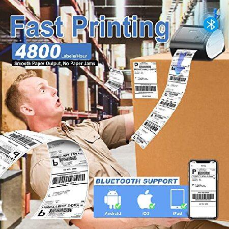 Phomemo Bluetooth Thermal Printer- D520-BT Shipping Label Printer 4x6 Printer for Small Business ＆ Packages/Barcode/Address/Postage Label， Compatible Printer