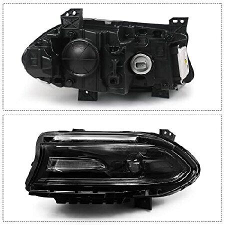 FIONE - FOR dodge charger headlight assemble 2015-2018 HID model xenon left driver side LHの画像
