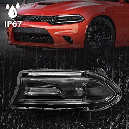 FIONE - FOR dodge charger headlight assemble 2015-2018 HID model xenon left driver side LHの画像