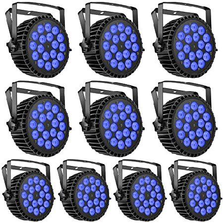 U.King LEDパーライト 3個セット U`King (ユーキング) パーライト LEDステージライト 10Wx18 RGBW