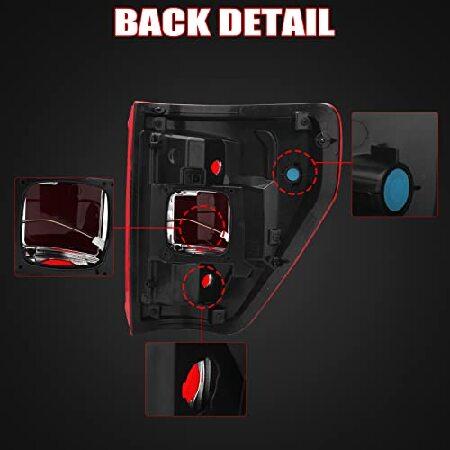 JSKAPA Tail Light Compatible with Ford F150 XLT 2021 2022 Rear Brake Lamp Replacement Halogen Blind Spot Left Driver Sideの画像