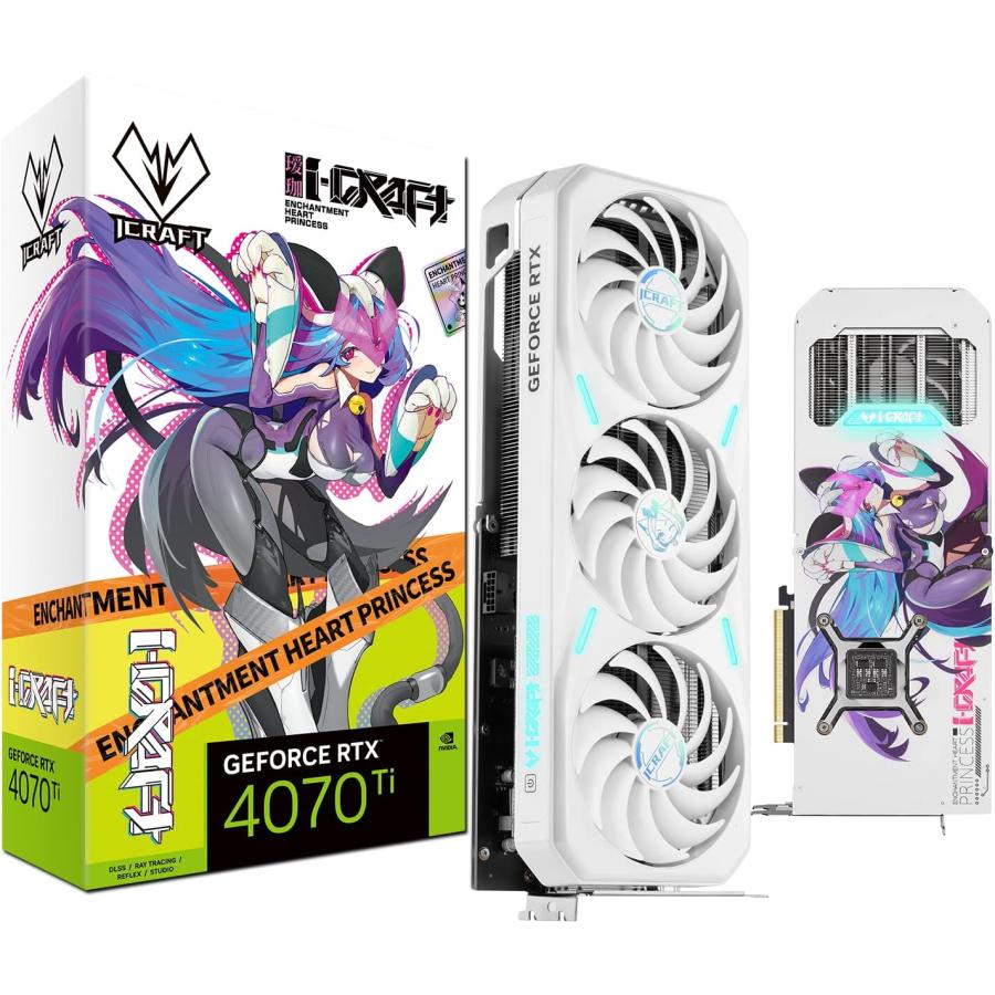 MAXSUN Geforce RTX 4070 Ti iCraft 限定版 OC 12GB GDDR6X ビデオ