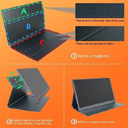 【即購入⭕️】 Upperizon Portable Monitor Bundle [1080P ＆ 4K] 15.6inch HDR USB-C Portable Screen Dual Type-C Mini HDMI IPS FreeSync Computer Display with Speaker fo 【RIZ9338153510】(33657円)