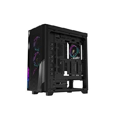 現品発送 AORUS C500 Glass - ブラック ミッドタワー PCゲームケース 強化ガラス USB Type-C 4X ARBGファン付属 (GB-AC500G ST) 【PET1296136836】(46716円)