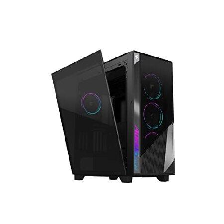 現品発送 AORUS C500 Glass - ブラック ミッドタワー PCゲームケース 強化ガラス USB Type-C 4X ARBGファン付属 (GB-AC500G ST) 【PET1296136836】(46716円)