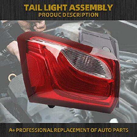 Dasbecan Left Driver Side Outer Taillight Assembly Compatible with 2018 2019 2020 Chevy Equinox Replaces GM2805132 84769836 Rear Brake Lamp Incandesceの画像