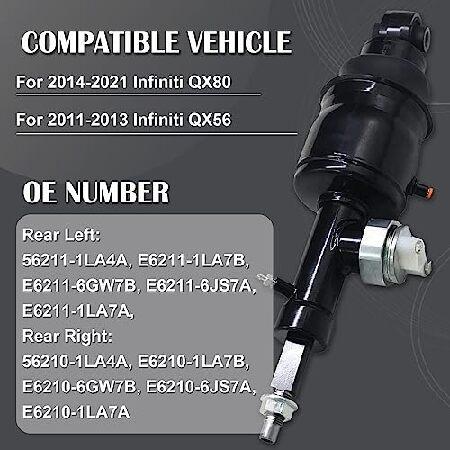 Kalmaegee リア油圧エアサスペンションショックアブソーバーストラット 2個 Infiniti QX56 2011-2013に対応 Infiniti QX80 2014-2023用_1