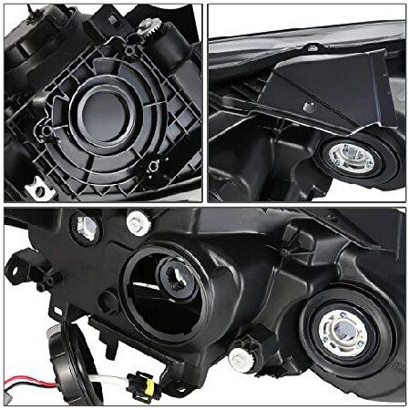 DNA MOTORING 左 OEスタイル プロジェクターヘッドライト 13-15 アキュラ RDX対応 クローム/クリアレンズ/アンバーリフレクター OEM-HL-0189-Lの画像