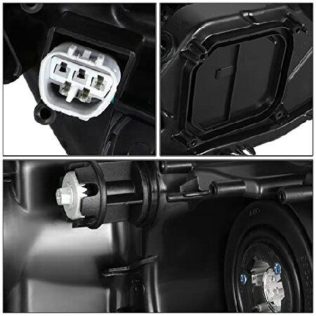 DNA MOTORING 左 OEスタイル プロジェクターヘッドライト 13-15 レクサス ES300H ES350対応 クローム/クリアレンズ/アンバーコーナー OEM-HL-0166-Lの画像