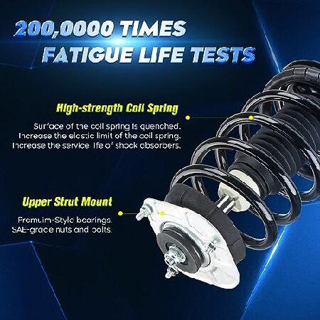フロントストラットショックアセンブリ コイルスプリング付き 2003-2013 Volvo XC90用 11485 11486交換用 左右 2個の画像